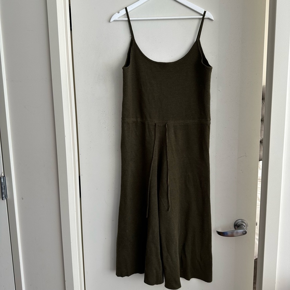 All: Row Green Culotte Jumpsuit